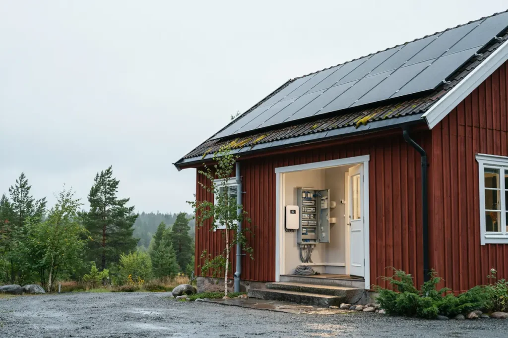 verbelastningsskydd f r solceller och batteri vid elavbrott